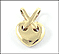 Reversible Heart Pendant in 14K Two-Tone Gold THUMBNAIL
