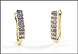J Hoop Earrings in 10K Yellow Gold THUMBNAIL
