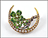 Victorian Crescent Pin in 14K Yellow Gold THUMBNAIL