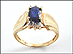 Sapphire Ring in 14K Yellow Gold THUMBNAIL