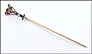 Citrine and Pearl Stick Pin, 1910-15 in Yellow Gold THUMBNAIL