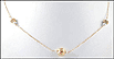 Gold Ball and Pearl Necklace in 14K Yellow Gold THUMBNAIL