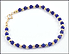 Lapis & Gold Bead Bracelet in 14K Yellow Gold THUMBNAIL