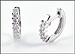 Huggie Earrings in 14K White Gold THUMBNAIL