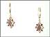 Diamond Leverback Earrings (Irradiated Diamonds) in 14K Yellow Gold THUMBNAIL