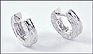 Huggie Earrings in 14K White Gold THUMBNAIL