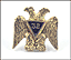Masonic 32nd Degree Tie or Lapel Pin in Yellow Gold THUMBNAIL