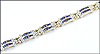 Sapphire Bracelet in 14K Yellow Gold THUMBNAIL