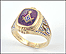 Masonic Blue Lodge Ring in 10K Yellow Gold THUMBNAIL