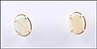 Opal Stud Earrings in Yellow Gold THUMBNAIL