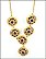 Garnet Necklace in 18K Yellow Gold THUMBNAIL
