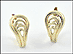Pierced Earrings in Yellow Gold THUMBNAIL
