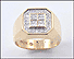Men's Diamond Ring in 14K Yellow Gold THUMBNAIL
