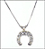 Diamond Horseshoe Necklace in White Gold THUMBNAIL