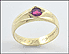 Men's Garnet Ring in 14K Yellow Gold THUMBNAIL