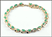 Emerald Bracelet in 10K Yellow Gold THUMBNAIL