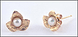 Pearl Earrings in Yellow Gold THUMBNAIL