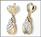 Dangle Earrings in 10K Yellow Gold THUMBNAIL