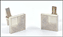 Square Cufflinks in 14K White Gold THUMBNAIL