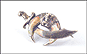 Enameled Shrine Tie Pin in 14K Yellow Gold THUMBNAIL
