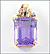 Amethyst Pendant in 14K Yellow Gold THUMBNAIL