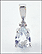 Aquamarine Pendant in 10K White Gold THUMBNAIL