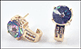 Mystic Topaz J Hoop Earrings in 14K Yellow Gold THUMBNAIL