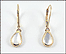 Mother of Pearl Dangle Earrings in 14K Yellow Gold THUMBNAIL