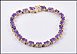 Amethyst Bracelet in 14K Yellow Gold THUMBNAIL