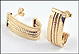 J Hoop Earrings in 10K Yellow Gold THUMBNAIL