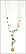 Multi Gemstone Necklace in 14K Yellow Gold THUMBNAIL
