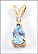 Aquamarine Pendant in 14K Yellow Gold THUMBNAIL