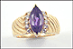 Amethyst Ring in 14K Yellow Gold THUMBNAIL