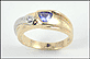 Tanzanite Ring in 14K Two-Tone Gold THUMBNAIL