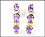 Amethyst Dangle Earrings in 14K Yellow Gold THUMBNAIL