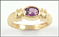 Pink Tourmaline Ring in 10K Yellow Gold THUMBNAIL