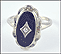 Onyx Ring in 10K White Gold THUMBNAIL