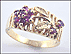 Ruby Flower Ring in Yellow Gold THUMBNAIL