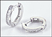 Diamond Hoop Earrings in 14K Yellow Gold THUMBNAIL
