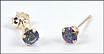 Mystic Topaz Stud Earrings in 10K Yellow Gold THUMBNAIL