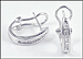 Omega Back Diamond Earrings in 10K White Gold THUMBNAIL