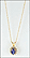 Sapphire Necklace in 18K Yellow Gold THUMBNAIL