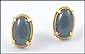 Jade Earrings in Yellow Gold THUMBNAIL