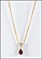 Garnet Necklace in 14K Yellow Gold THUMBNAIL