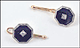 Onyx Cufflinks in 14K Yellow Gold THUMBNAIL
