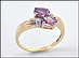 Rhodolite Garnet Ring in 14K Yellow Gold THUMBNAIL