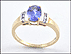 Tanzanite Ring in 10K Yellow Gold THUMBNAIL