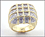Diamond Cluster Ring in 14K Yellow Gold THUMBNAIL