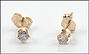 Diamond Stud Earrings in 14K Yellow Gold THUMBNAIL
