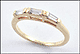 Diamond Baguette Band in Yellow Gold THUMBNAIL